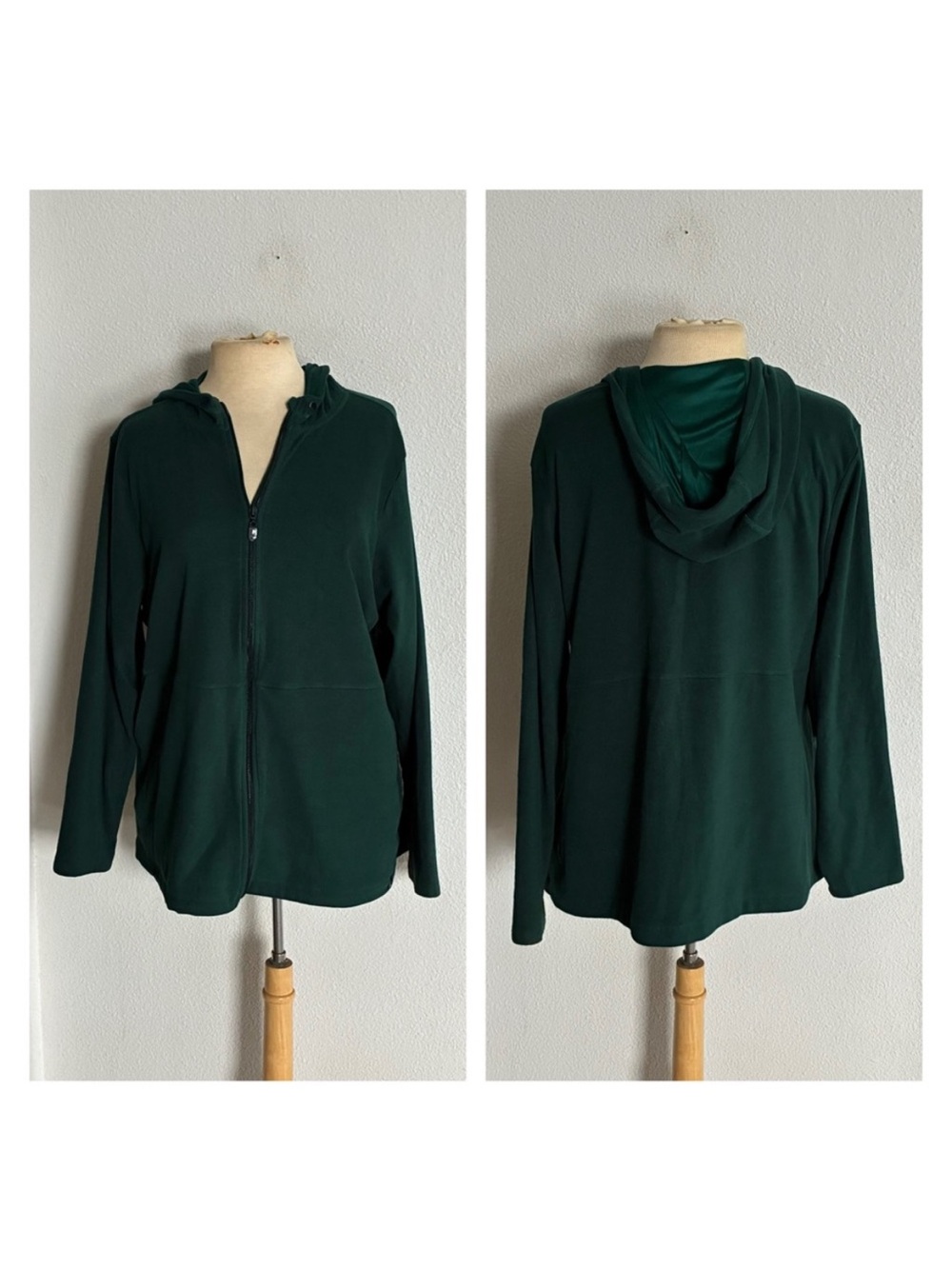 Torrid green fleece jacket